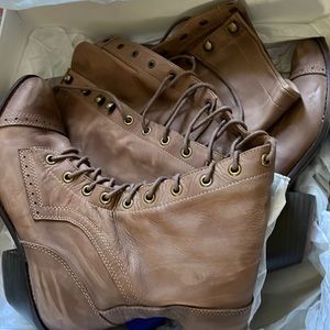 Free people Joe over knee lace up boots